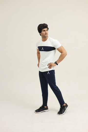 LuxeMotion QuickDry Tracksuit - Eclipse Stripe