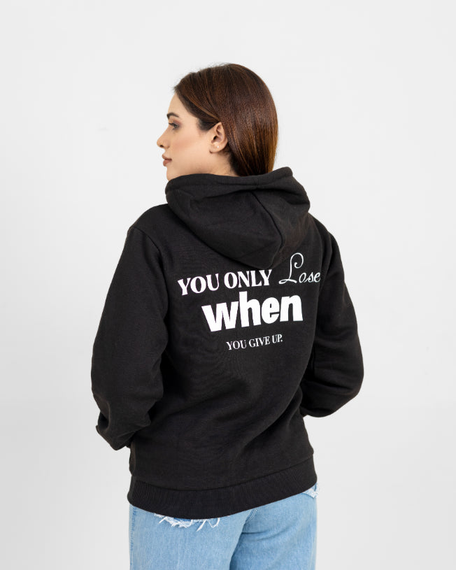 BLACK BOLD WOMEN HOODIE