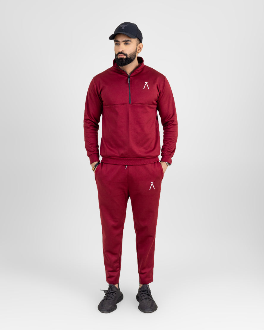 MAROON BASIC WINTER TRACKSUIT