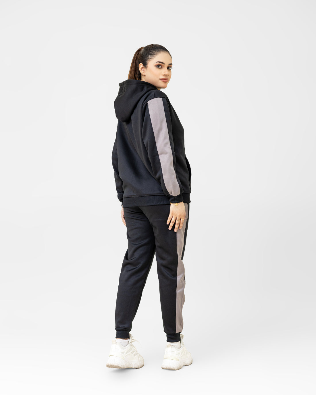 BLACK-BLOCK WINTER WOMEN TRACKSUIT