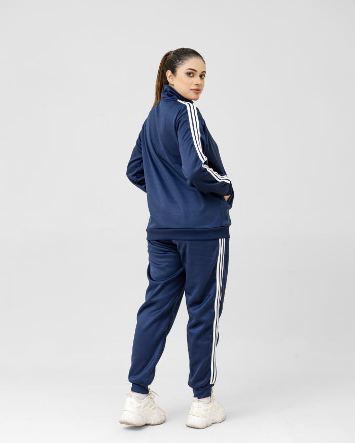 STRIPED NAVY WL WINTER WOMEN TRACKSUIT