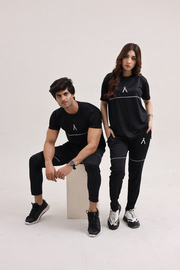 Velocity Flex QuickDry Tracksuit - Midnight Black