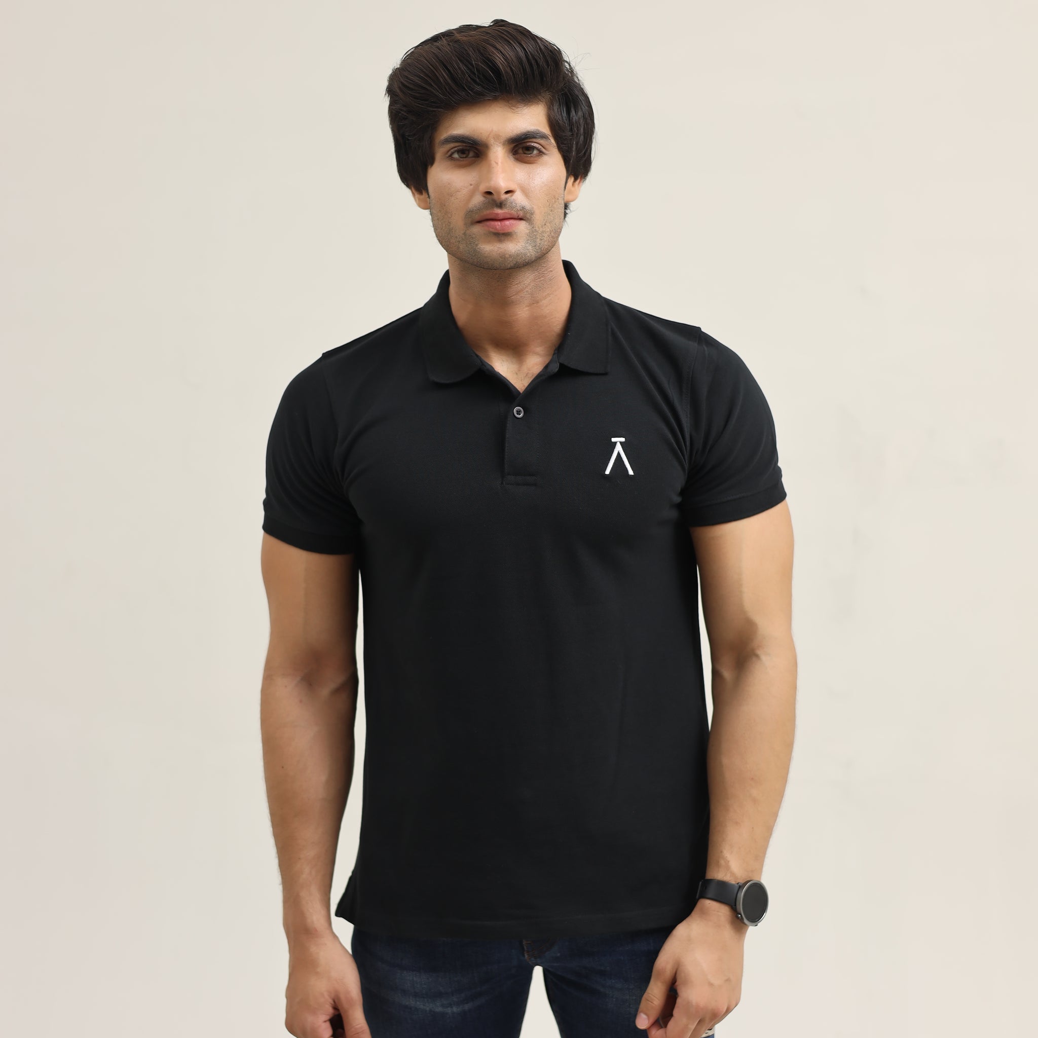 Crest Polo Black