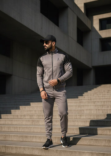 GREY-BLOCK WINTER TRACKSUIT