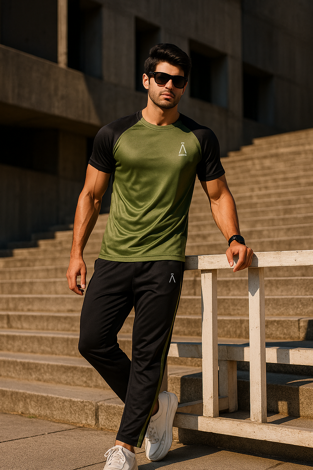 QuickDry Tracksuit - Phantom Green