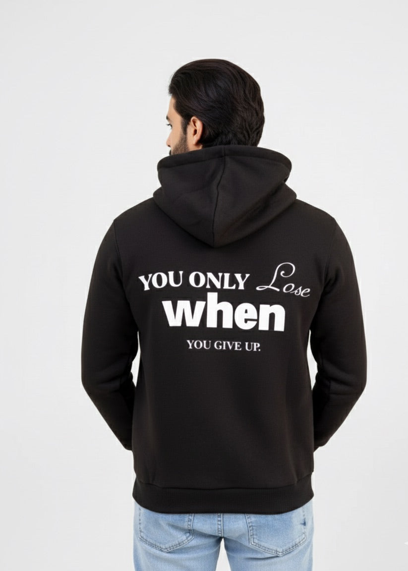 BLACK BOLD HOODIE