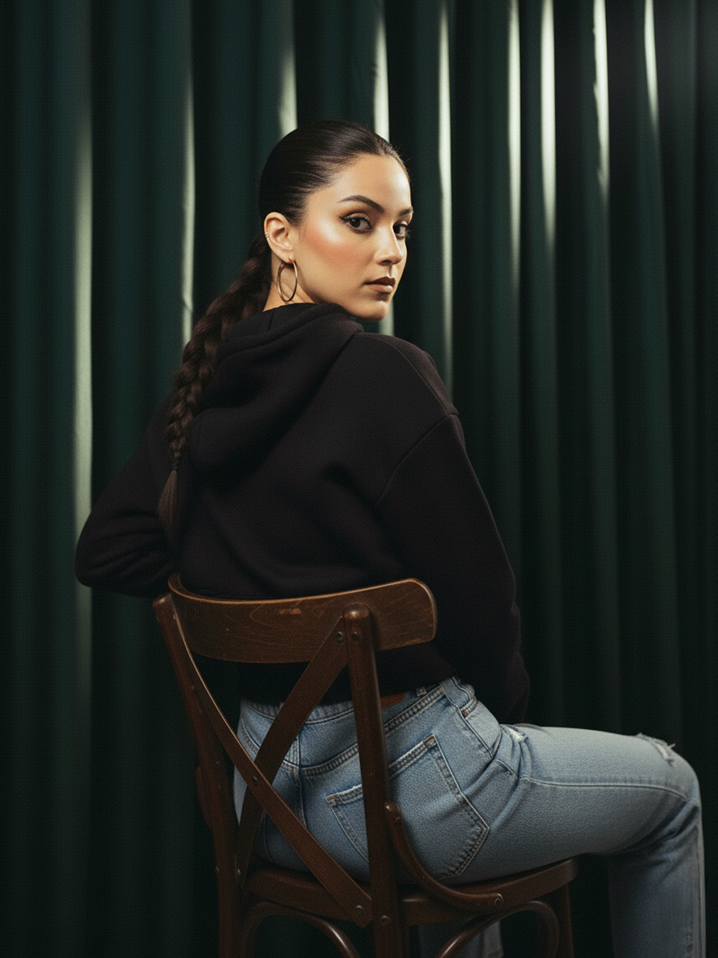 BLACK SLEEK CROP TOP