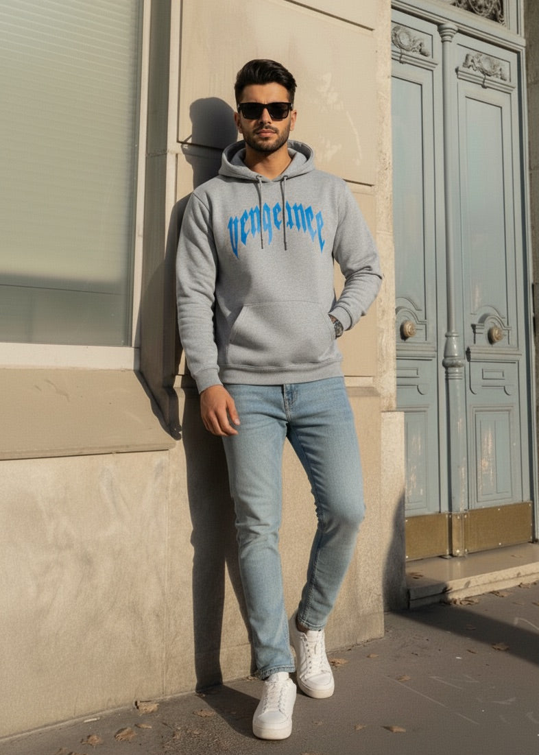 GREY VENGEANCE HOODIE