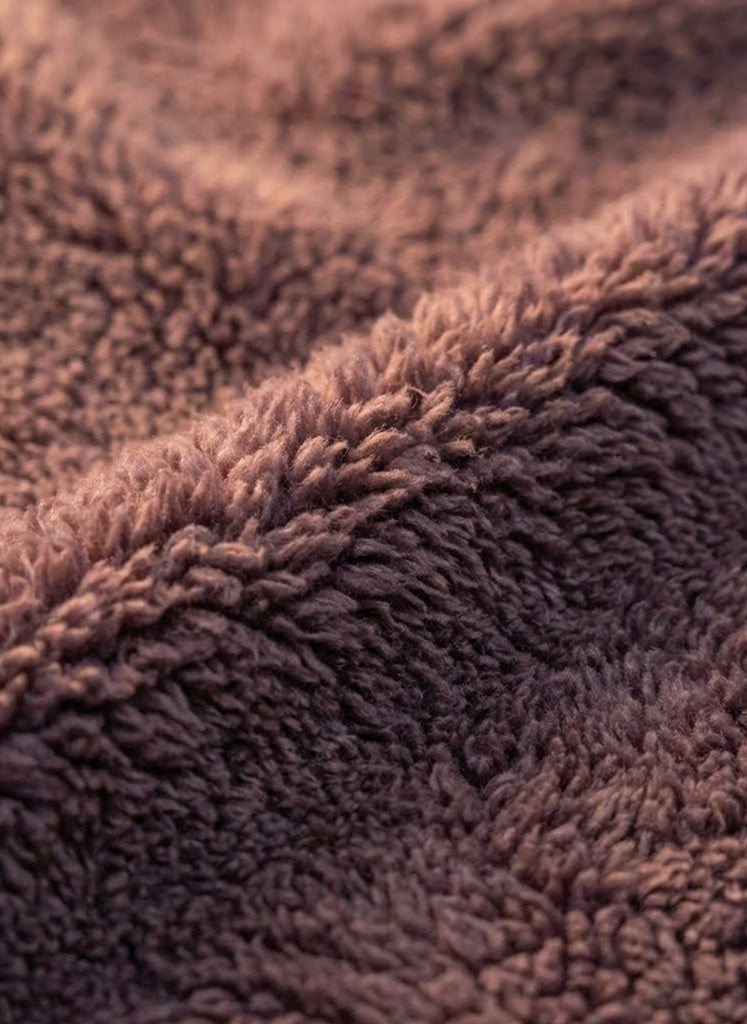 Purple Sherpa Mock Neck