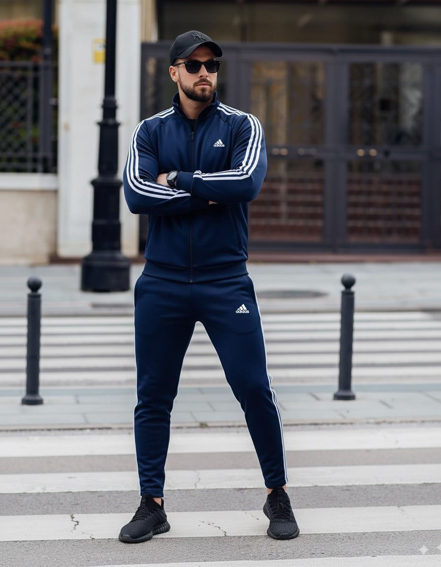 NAVY STRIPED WL WINTER TRACKSUIT