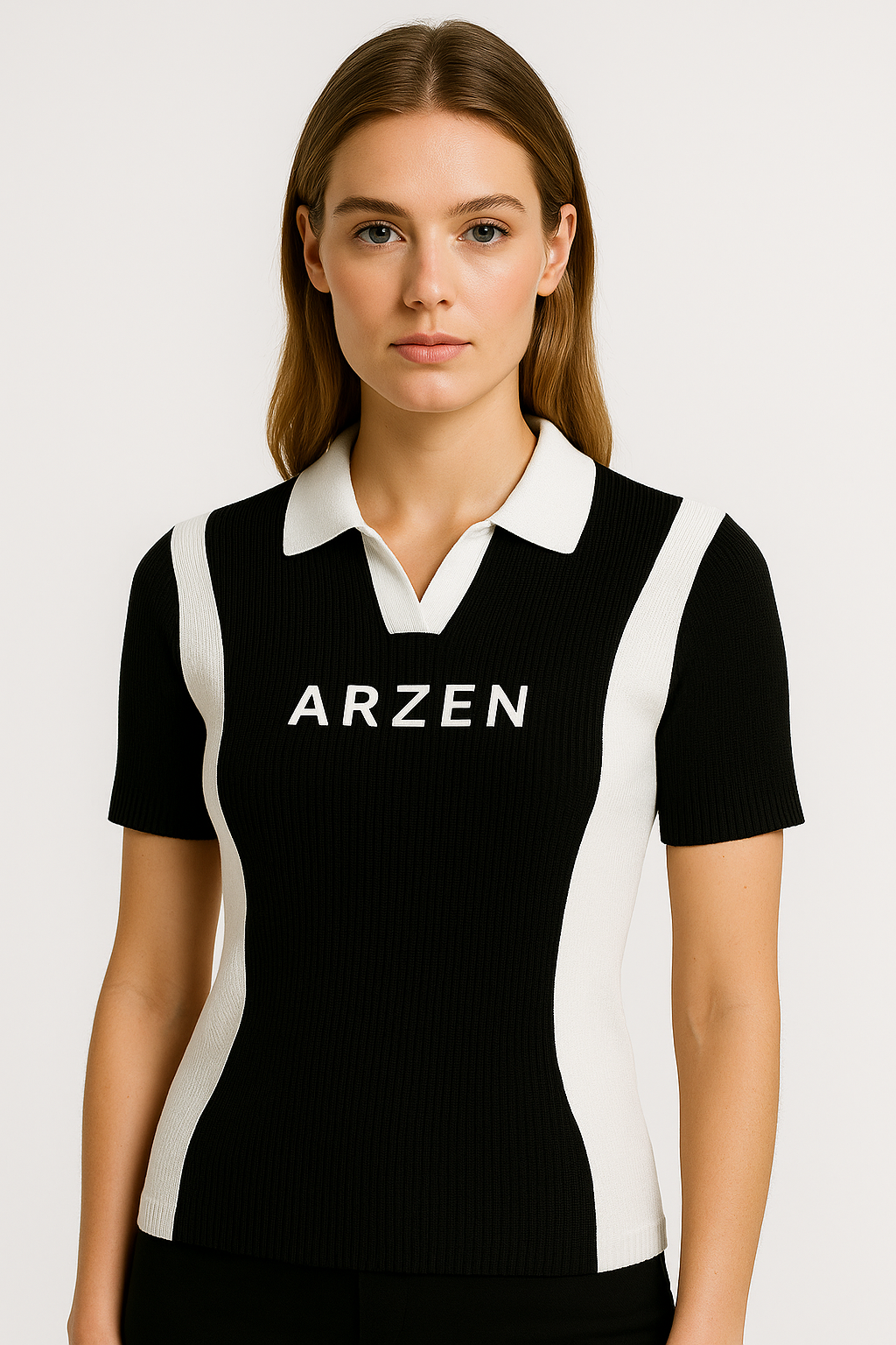 Arzen Waffle Knit Contrast Polo